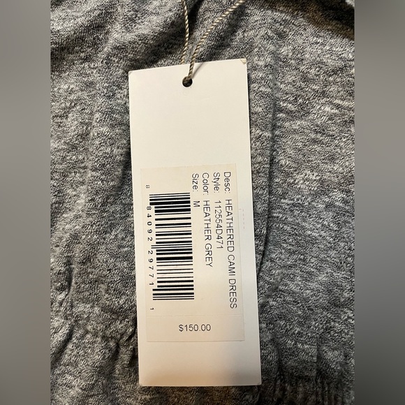 NEW Rebecca Taylor Heathered Cami Jersey Ruffle Strap Dress Heather Grey Medium - Picture 8 of 8